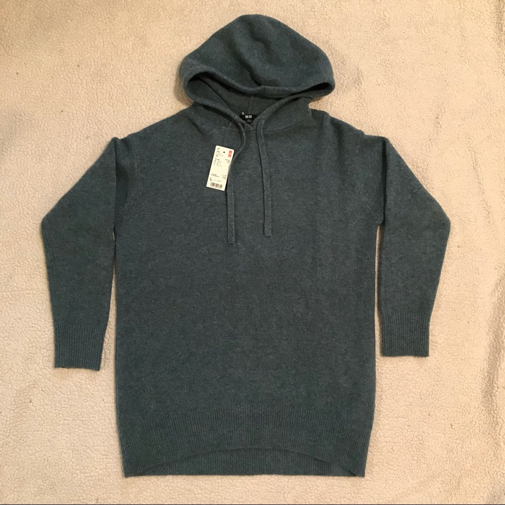 Teal Hooded Sweater Pullover